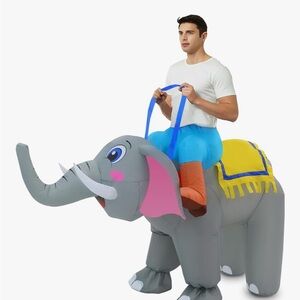 Inflatable Elephant Ride-On Costume